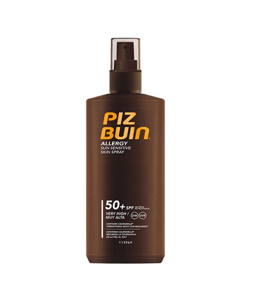 Piz Buin Allergy Spray Pele Sensível Ao Sol FPS50+ 200ml